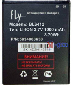 Акумулятор Fly IQ434/BL6412 (1000 mAh)