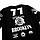 Чорна футболка thrasher brooklyn 77 logo, фото 2