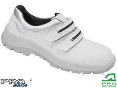Захисна робоча чоловіче взуття з металевим підноском PPO Польща (спецвзуття) BPPOP202 WHI