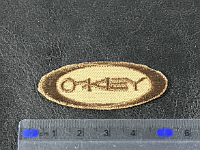 Нашивка окkey колір коричневий 50х20 мм, фото 3