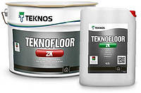 Краска Teknofloor 2K Teknos для бетонных полов 4,5л + 4,5л