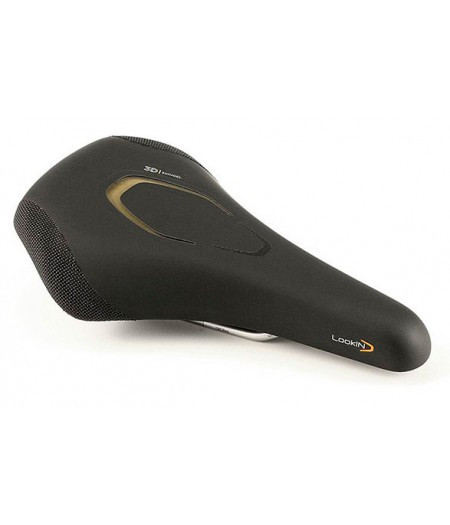 Сідло Selle Royal Look IN MODERATE New, 3D Skingel, рейли steel satin, оббивка Black Astrale з текстильної защі