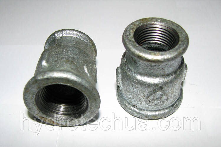 Муфта редукційна оцинкована ВВ 1/2"х3/8"