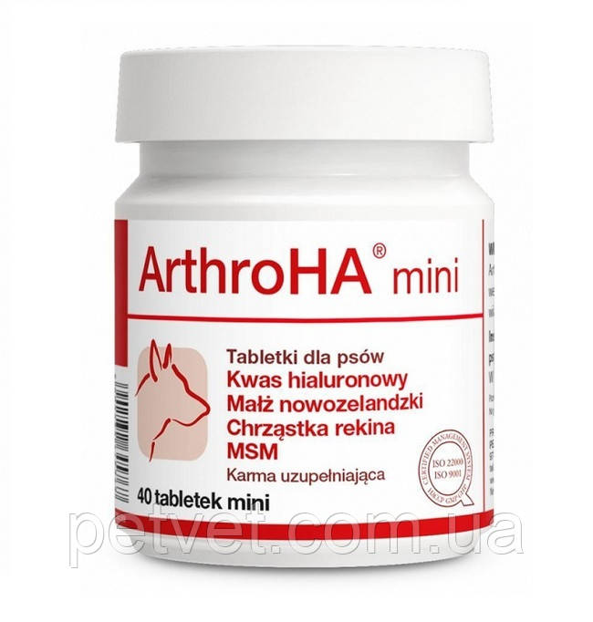 Долфос Артро ГК міні (Arthro HA mini) хондропротектор для собак і котів, 40 табл.