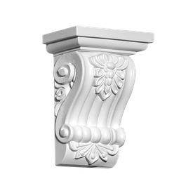 Консоль декоративна з поліуретану (архітектурний кронштейн) (14х10х7)см