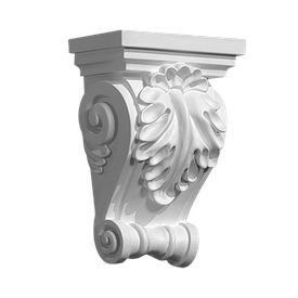 Консоль декоративна з поліуретану (архітектурний кронштейн) (17х11х7)см