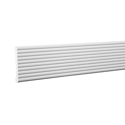 Молдинг стіновий гнучкий Evroplast 1.51.374 Flex (10,1х0,9)см, довжина 2м
