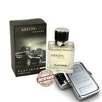 Areon Car Perfume 50ml  Glass Platinum стекло