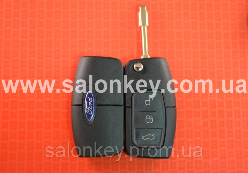 Ключ Ford викидний 3 кнопки 433MHz чип 4D лезо FO21 Різновид Банан