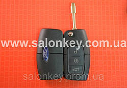 Викидний ключ корпус Ford mondeo, focus, fiesta, fusion, 3 кнопки лезо FO21 Різновид Банан