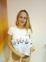 Іванова Вероніка - випускниця курсу інструкторів з йоги в школі Олімпія