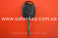 Ключ корпус Ford mondeo, focus, fiesta, fusion, 3 кнопки лезвие HU101
