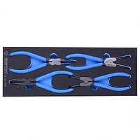 Набір знімачів стопорних кілець, ложемент, 4 пр. KING TONY