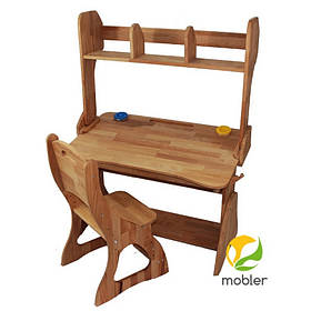 Комплект парта (ширина 90 см) з надбудовою і стільцем