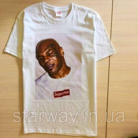 Біла футболка supreme mike tyson | майк тайсон