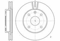Диск гальмівний передній Chevrolet Lacetti 1.6/1.8 16V Remsa