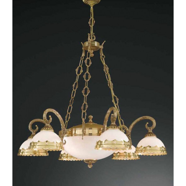 Люстра RECCAGNI ANGELO L 7960/6+2 oro fr./ bianco
