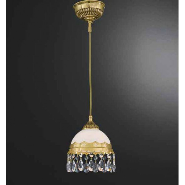 Люстра RECCAGNI ANGELO L 7961/16 oro fr./ bianco/trasp.