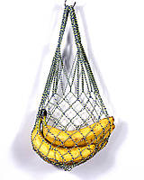 Эко торба авоська ручной работы - EcoGG - хлопковая, Размер S - 5л, желто синий