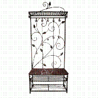 Кованая прихожая 100см, 30см, 200см