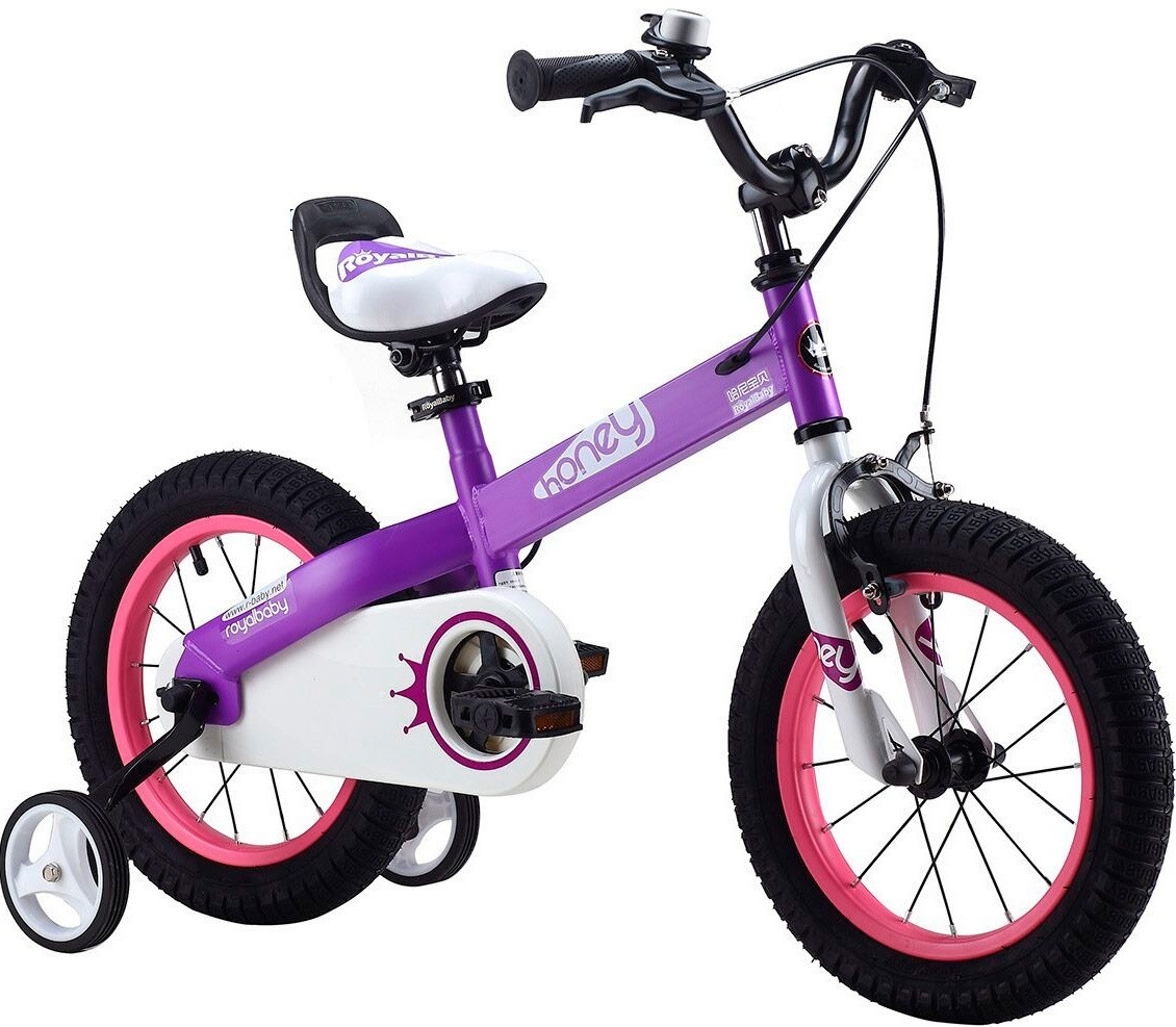 Дитячий велосипед 18 Royal Baby Honey Steel фіолетовий