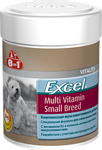 Мультивітамінний комплекс 8in1 для собак дрібних порід Excel Multi Vitamin Small Breed таблетки 70 шт.