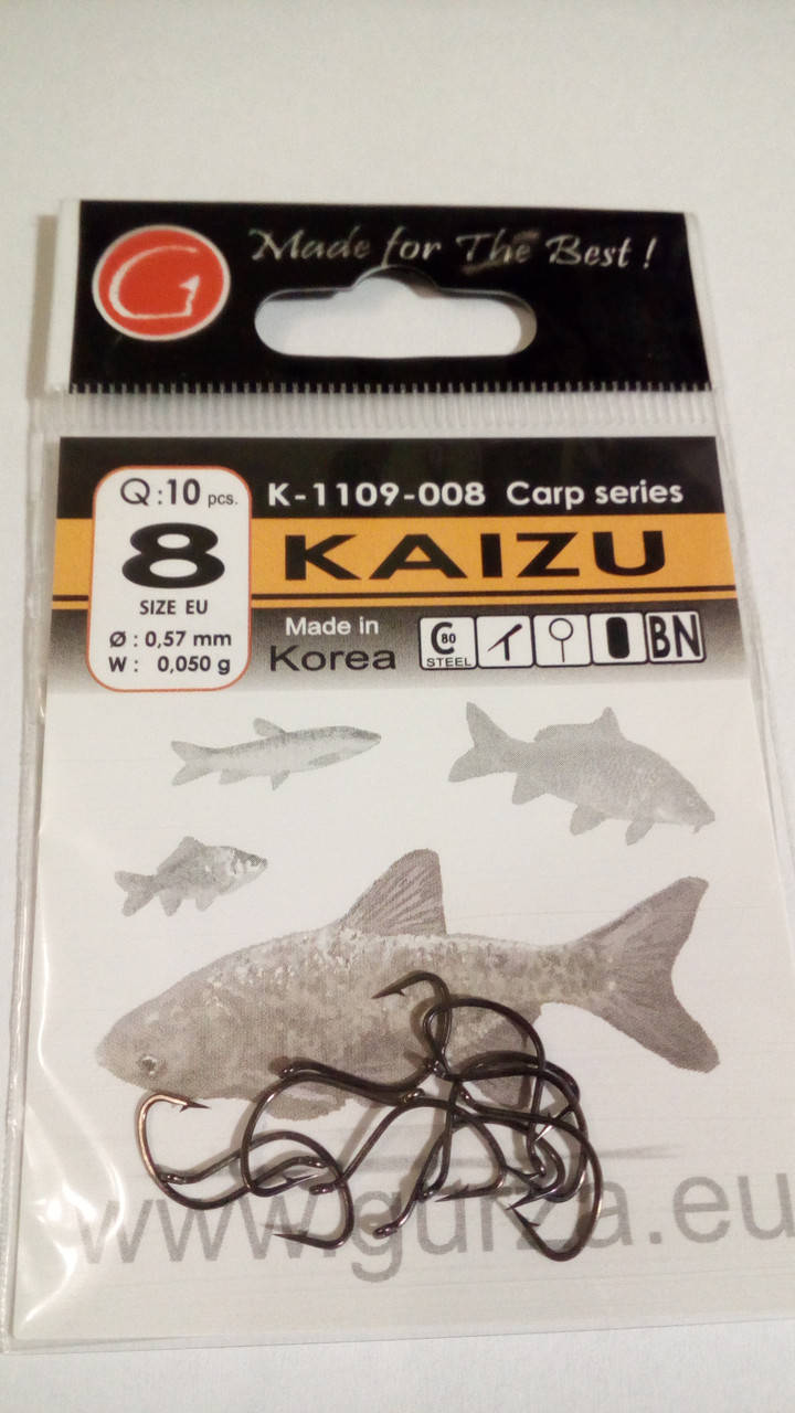 

Крючки Gurza Kaizu Size EU #8 уп. 10 шт.