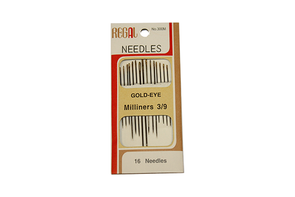 

Иголки для ручного шитья ассорти GOLD – EYE Milliners 3/9/16игл