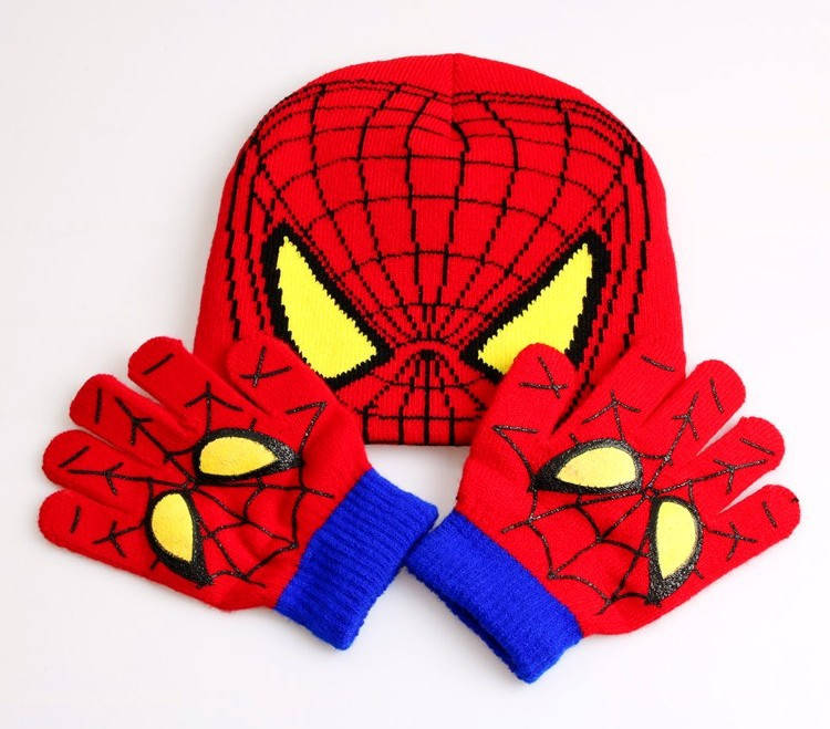 

Шапка и перчатки набор! Спайдермен Spider-men новинка!