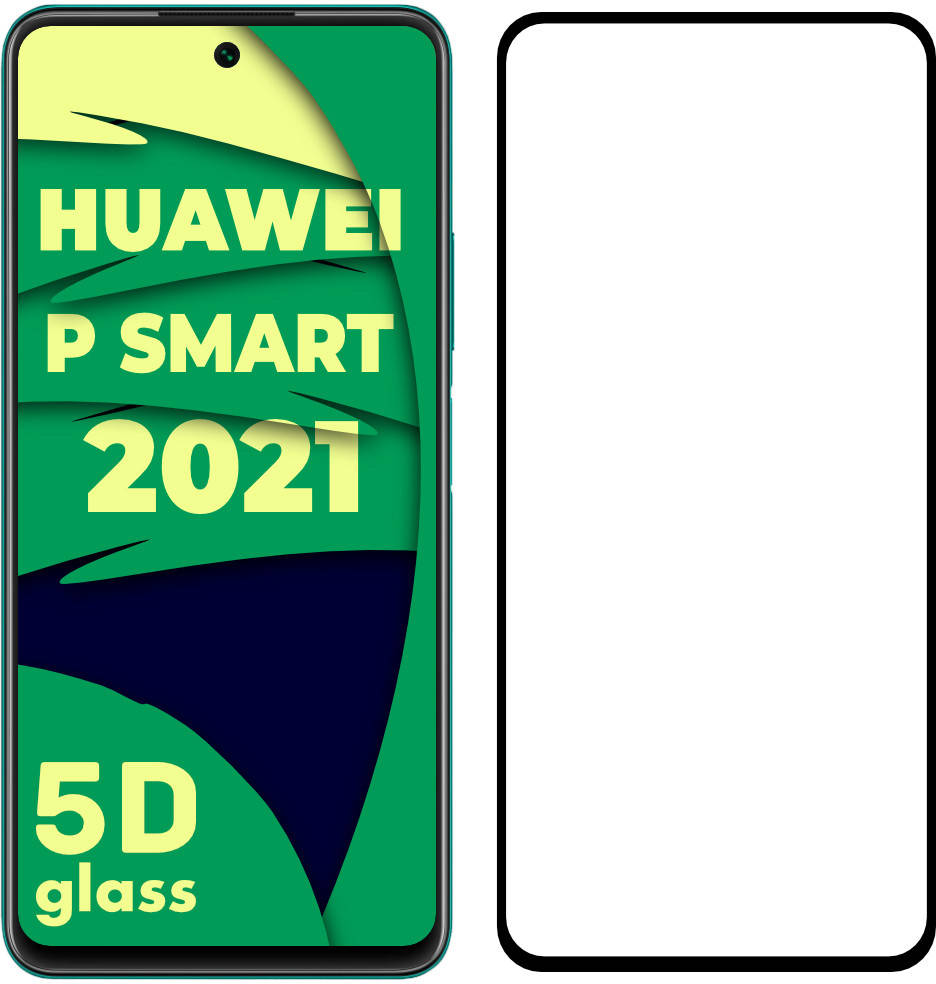 

5D стекло Huawei P Smart 2021 (Защитное Full Glue) (Хуавей П Смарт 2021)