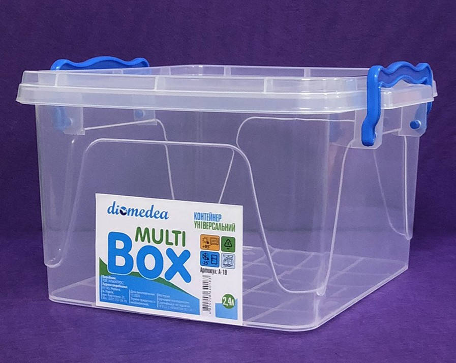 

Ланч-бокс пищевой 19,5x18x11,5 (cm) 2,4 (л) A-18, Прозрачный