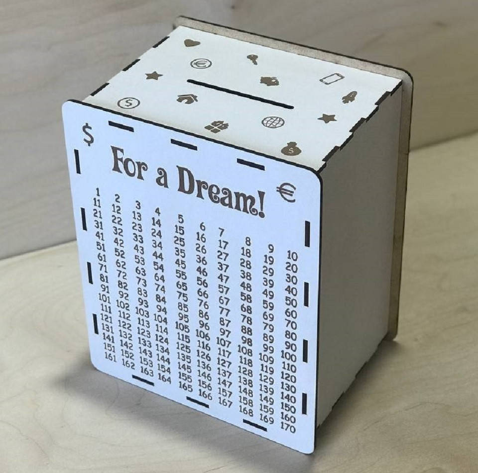 

Копилка для денег "For a Dream" 365 дней, Белый