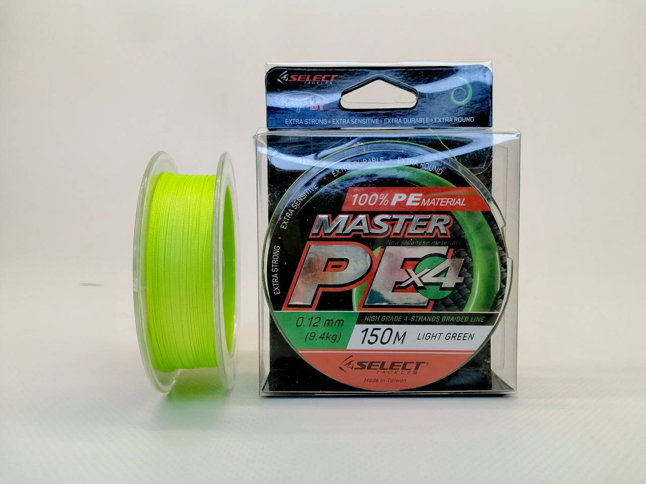 

Шнур Select Master PE 150м 0.12мм (салатовый)