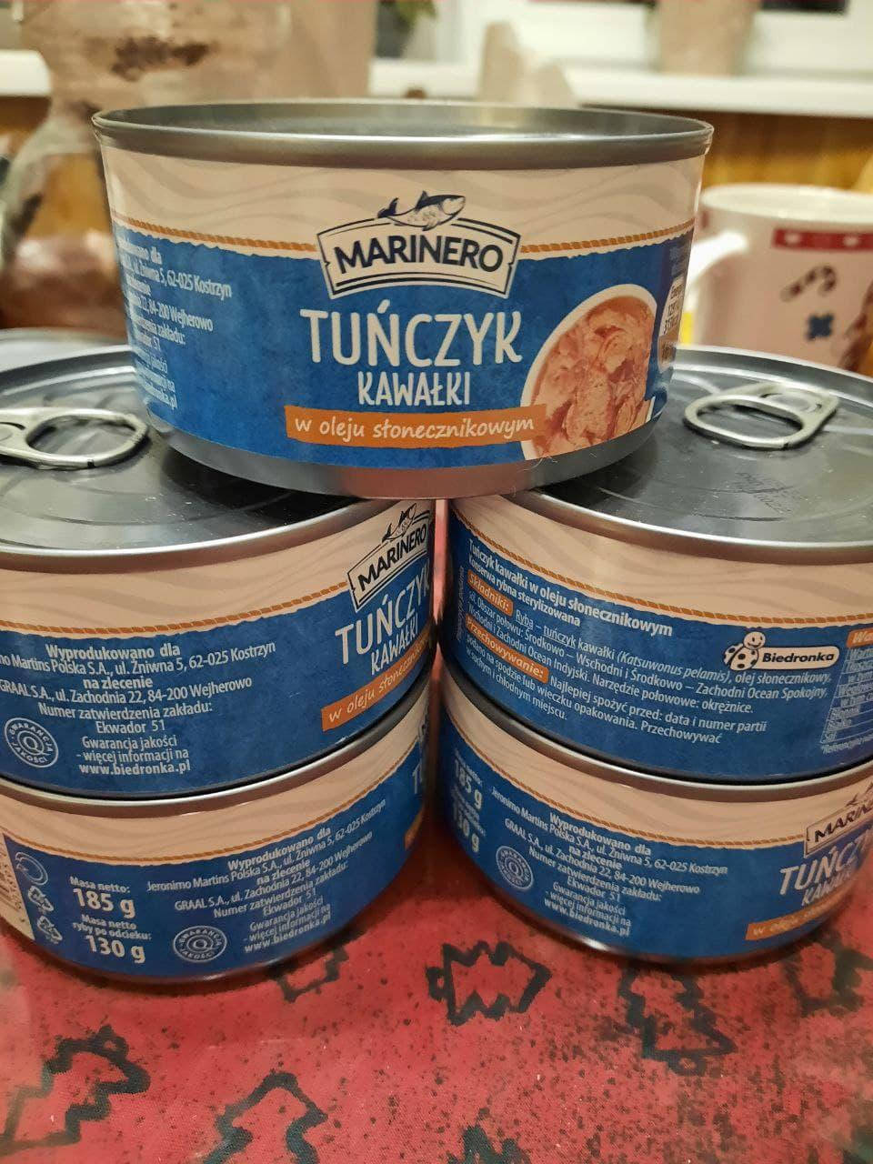

Консервы тунец (в масле кусочками) Tunczyk kawalki Dripol, 170 г, Польша
