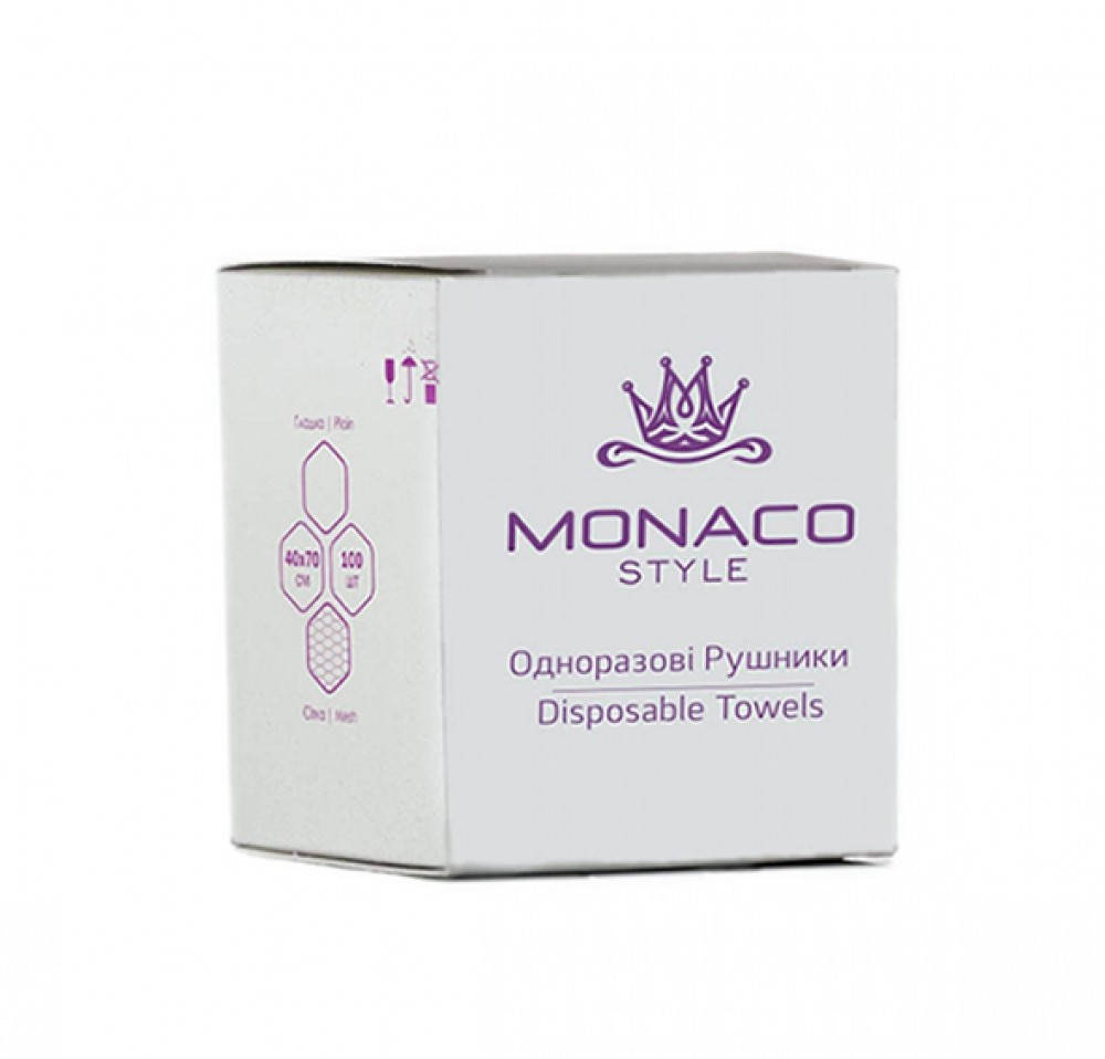 

Одноразовые полотенца Monaco Style сетка, 40см x 70см (50шт/уп), Белый