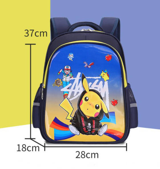 

Рюкзак школьный для 1 класса мальчику Пикачу, Синий