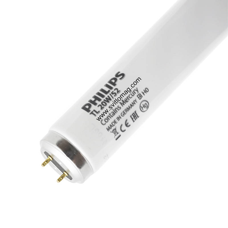 

Лампа люминесцентная ультрафиолетовая TL 20w/52 RS PHILIPS G13d