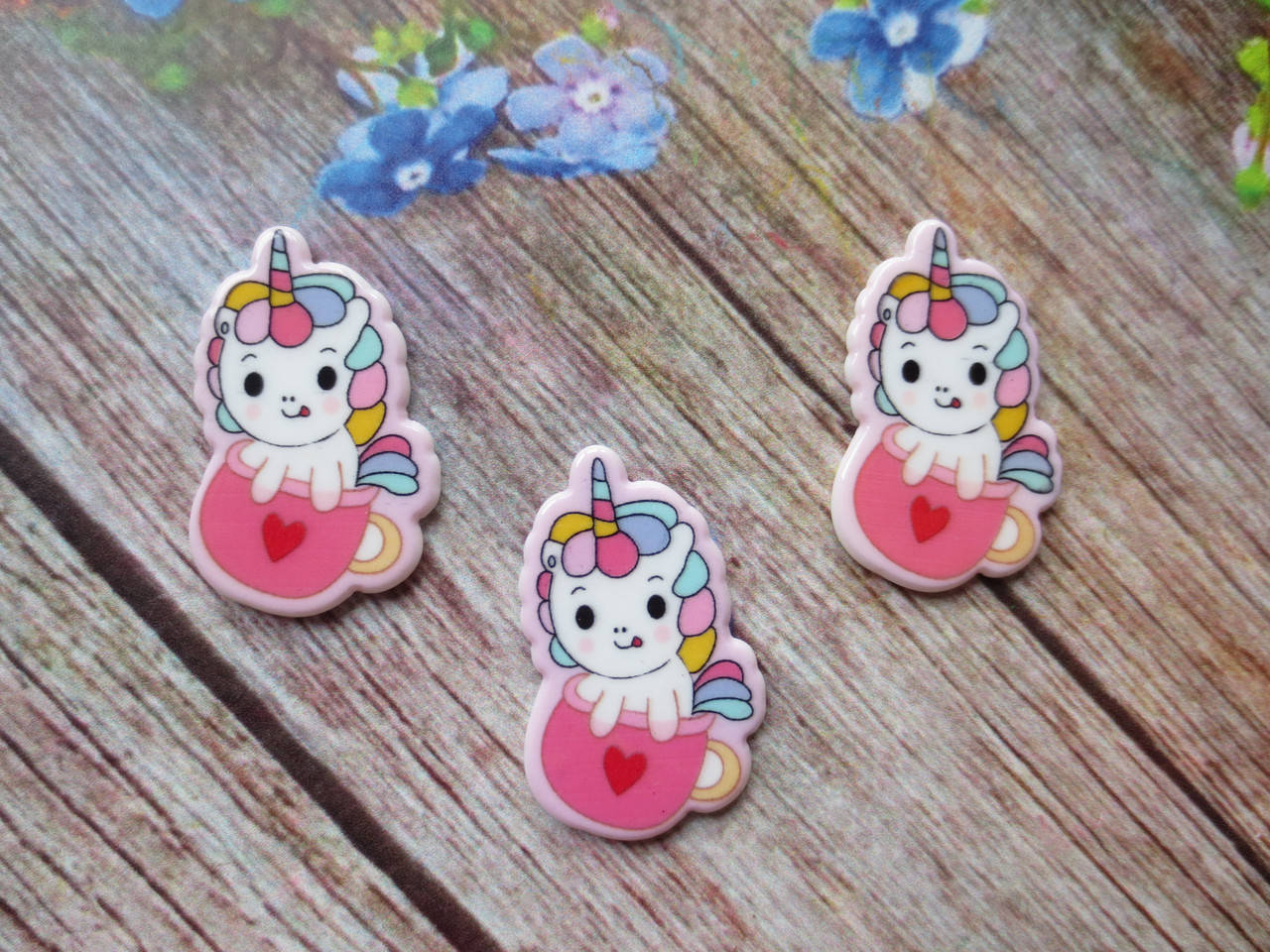 

Планер, плоская серединка "Единорожка", цвет на фото, 32х20 мм, 1 шт, Разные цвета