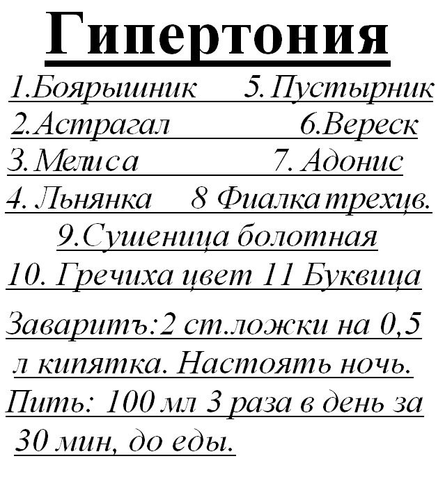 

Травяной сбор от гипертонии, 85 грамм