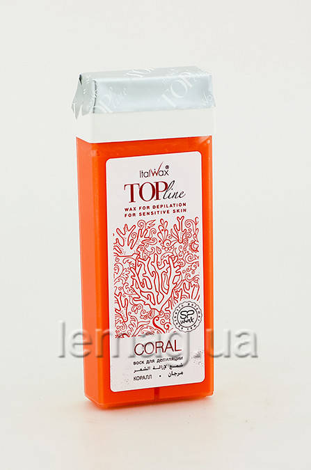 

ItalWax Top Line Воск в кассете, 100 г - Коралл