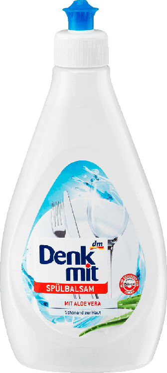 

Бальзам для мытья посуды с Алое Вера Denkmit Spulballzam Aloe vera 500 мл​