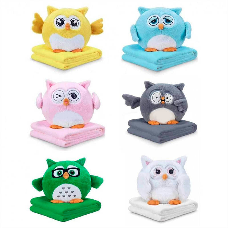 

Игрушка с пледом Совушка C 50222, 6 видов
