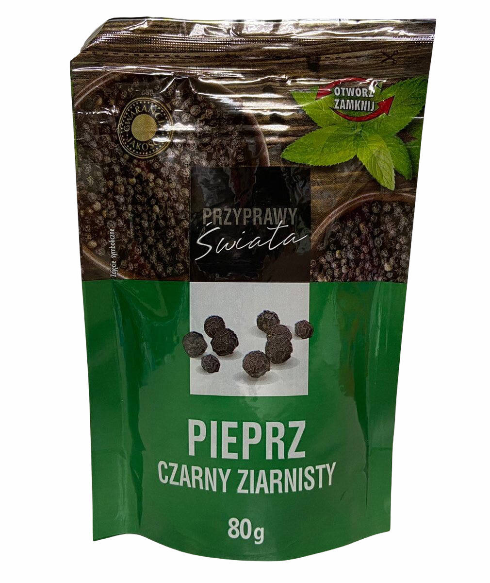 

Перець чорний горошком Przyprawy Swiata 80 г 5900084234795