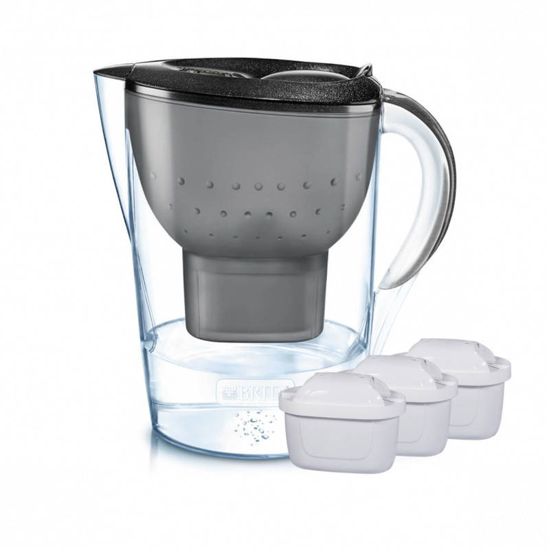 

Brita Marella XL Graphite (кувшин + 3 картриджа)