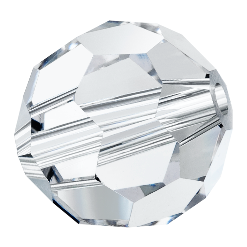

Круглые хрустальные бусины Preciosa (Чехия)  Crystal, Белый