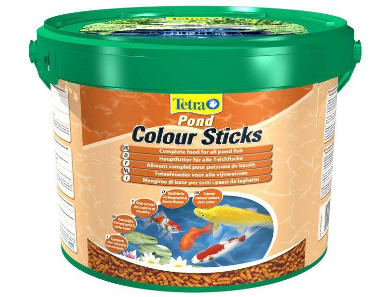 

Корм Tetra Pond Colour Sticks 10 л, вес 1.9кг плавающие гранулы для окраса