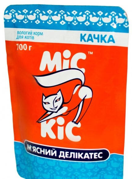 

Вологий корм для котів ТМ МісКіс з м'ясом качки (Мис Кис пауч для котов с мясом утки)