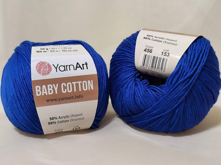 

YarnArt Baby Cotton 456 электрик