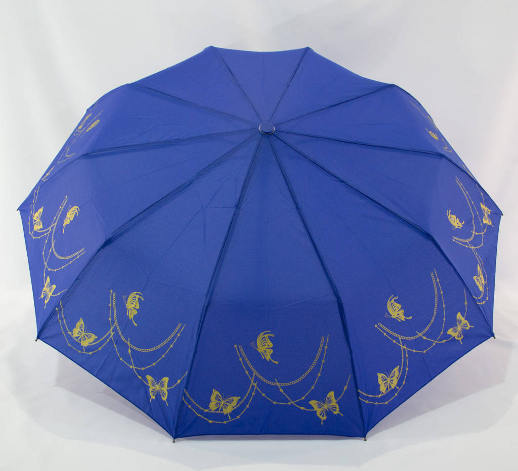 

Женский складной зонтик "Bellissimo" 18309/3 полуавтомат синий на 10 спиц