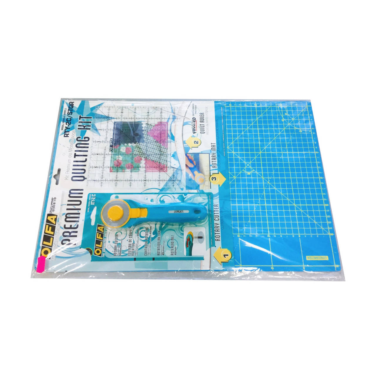 

Набор "OLFA" c линейкой-дюймы цв голубой (арт.RTY-2C/STQR)